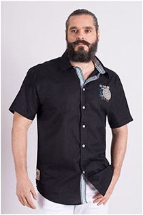 Uni korte mouw overhemd Redfield