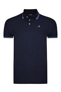 Katoenen polo van Kangol met korte mouw.