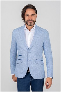 Linnen colbert van Plusman