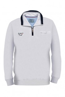 Katoenen Redfield pullover met ritskraag.