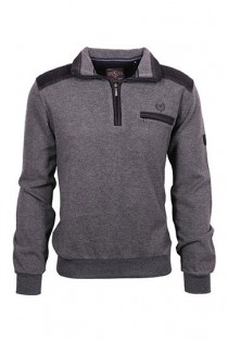 Katoenen lange mouw polo van Monte Carlo.