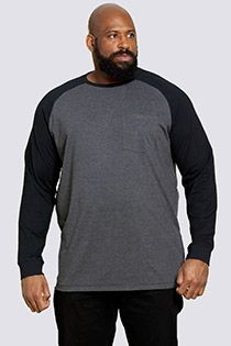 Tweekleurig lange mouw t-shirt van D555